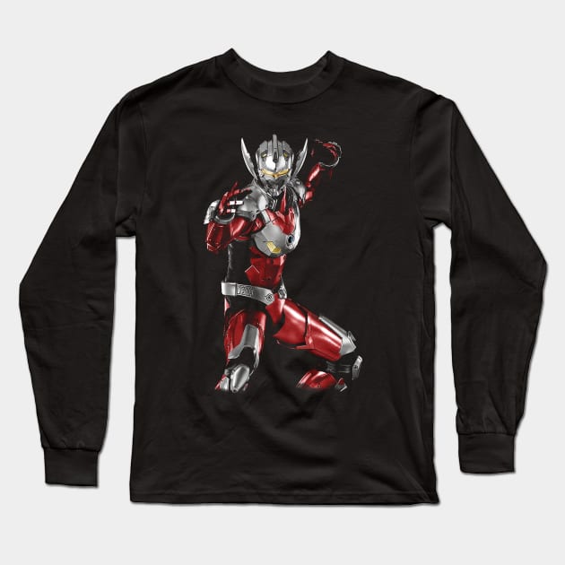 Ultraman Taro Suit Long Sleeve T-Shirt by Pakyu Pashion